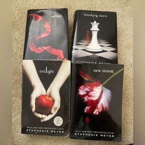All 4 Twilight books by Stephanie Meyer